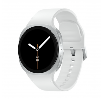 Samsung Galaxy Watch8 silver 44mm Sport Band white M/L